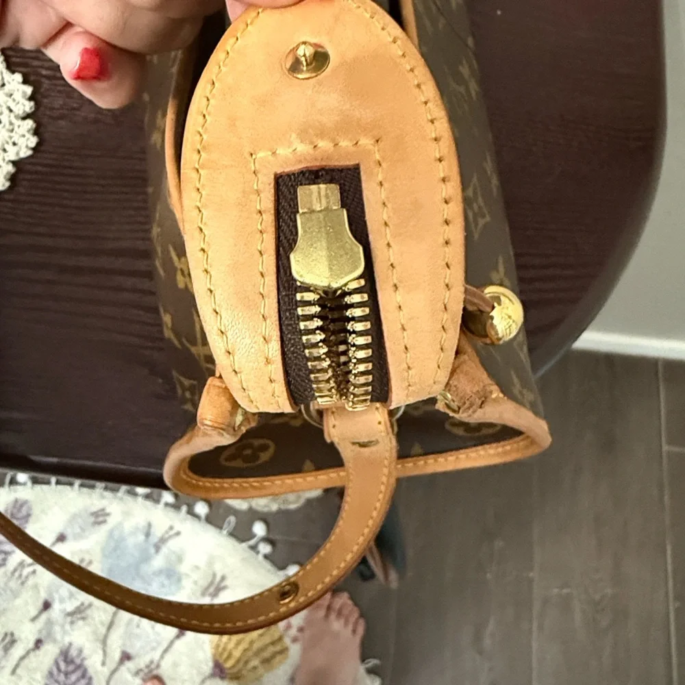 Louis Vuitton Brown and Tan Monogram Crossbody Bag